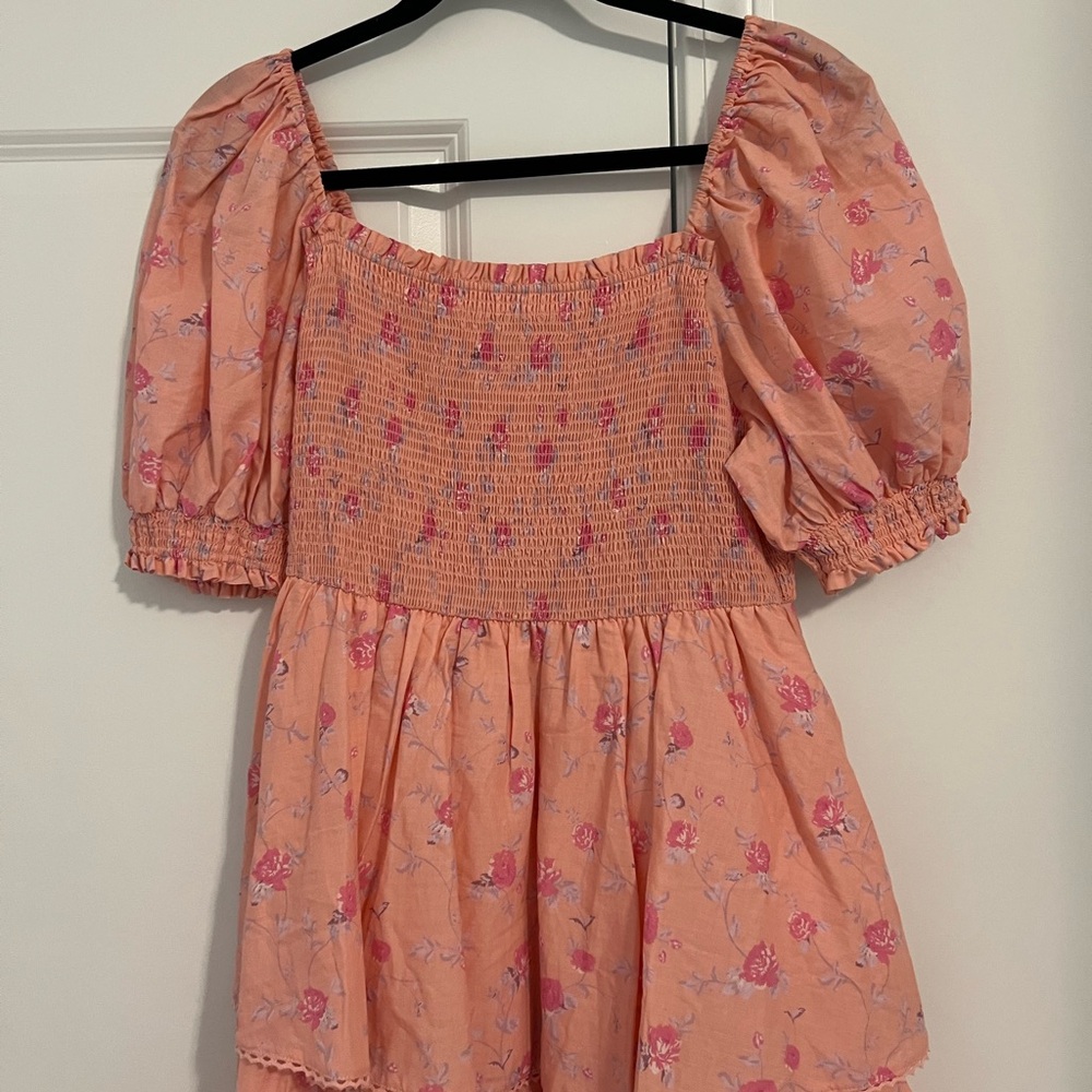 LoveShackFancy x Target Simone Floral Tiered Midi Dress - Picture 4 of 8